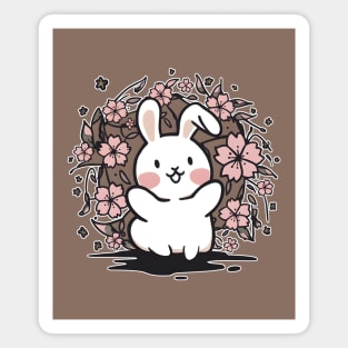 Freedom Kawaii Bunny Magnet